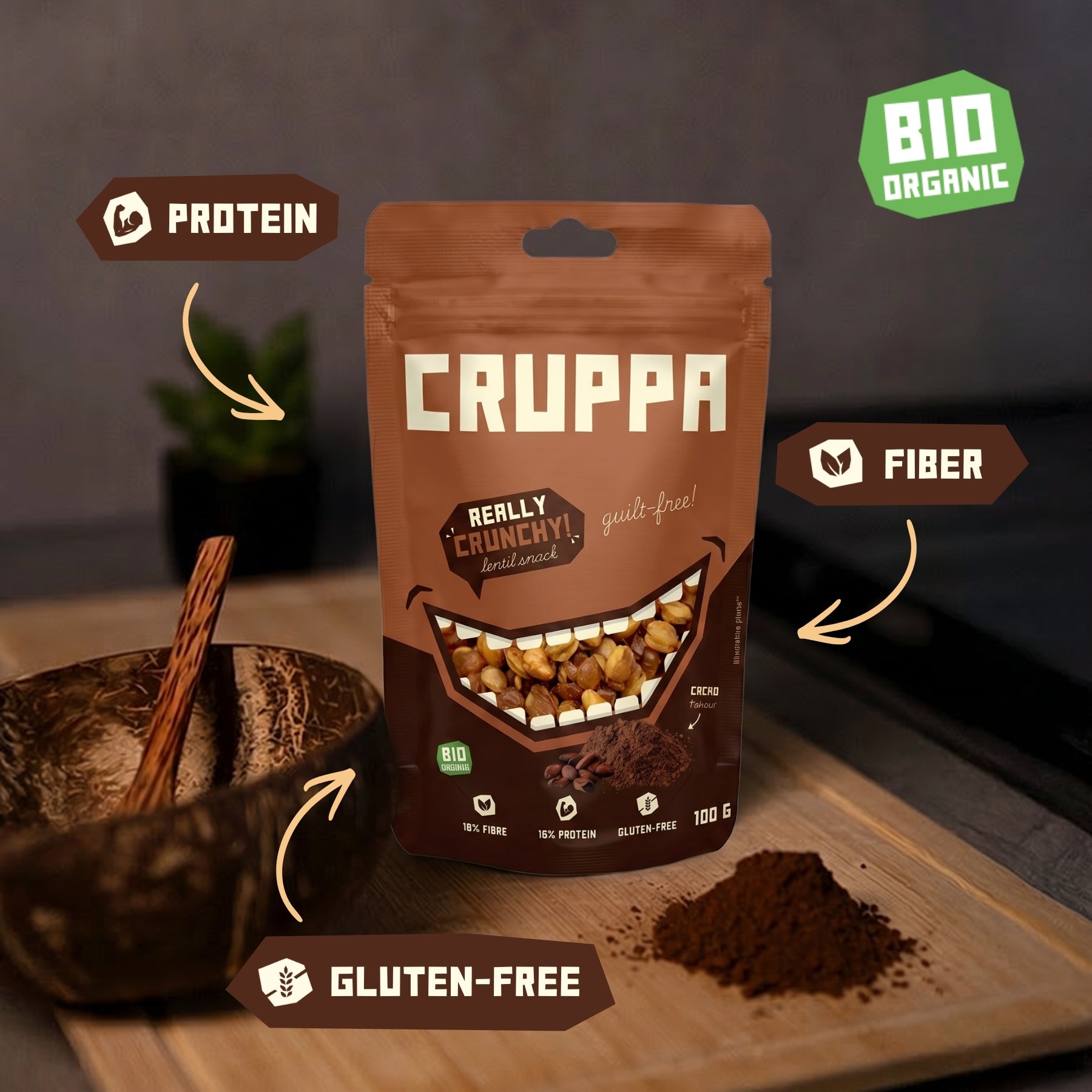 CRUPPA - Kakao BIO - 100g