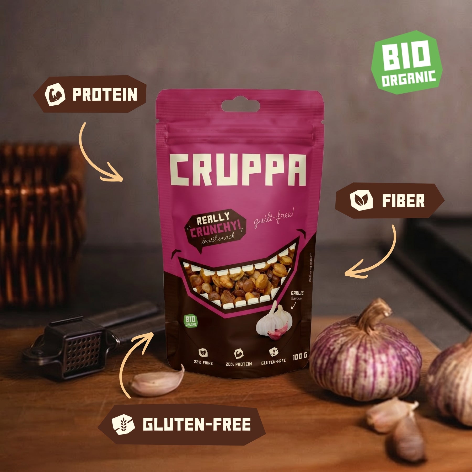 CRUPPA - Czosnek BIO - 100g