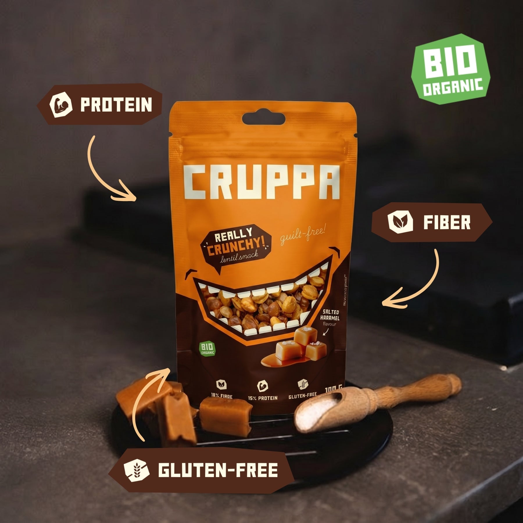 CRUPPA - Słony Karmel BIO - 100g