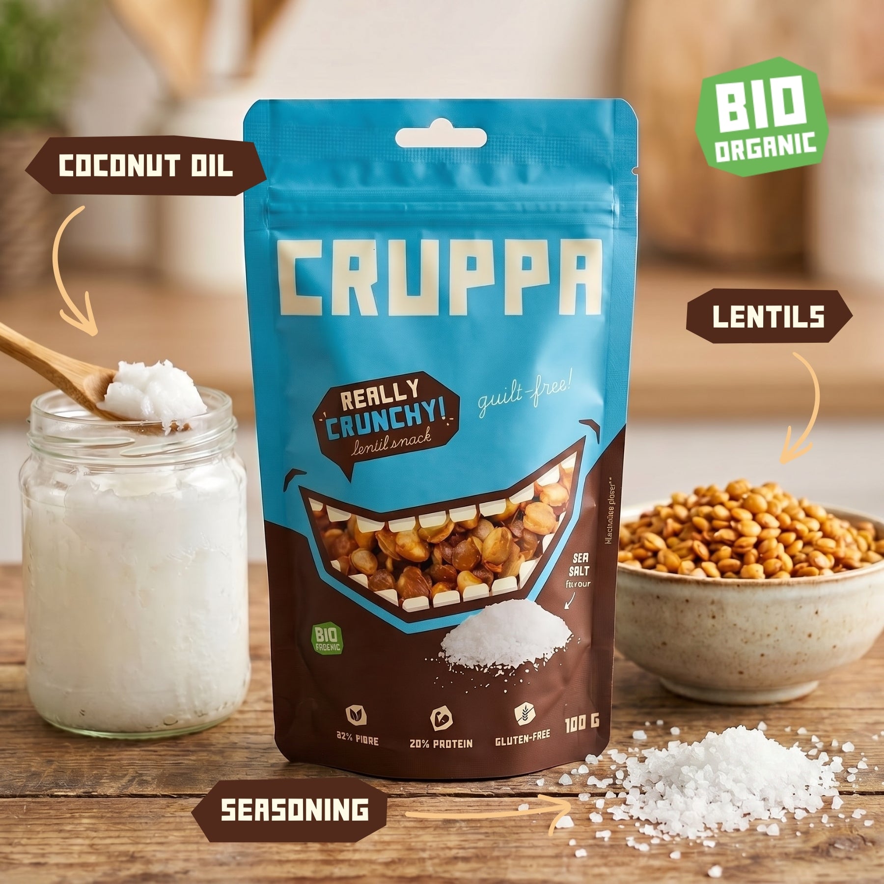 CRUPPA - Sól Morska BIO - 100g