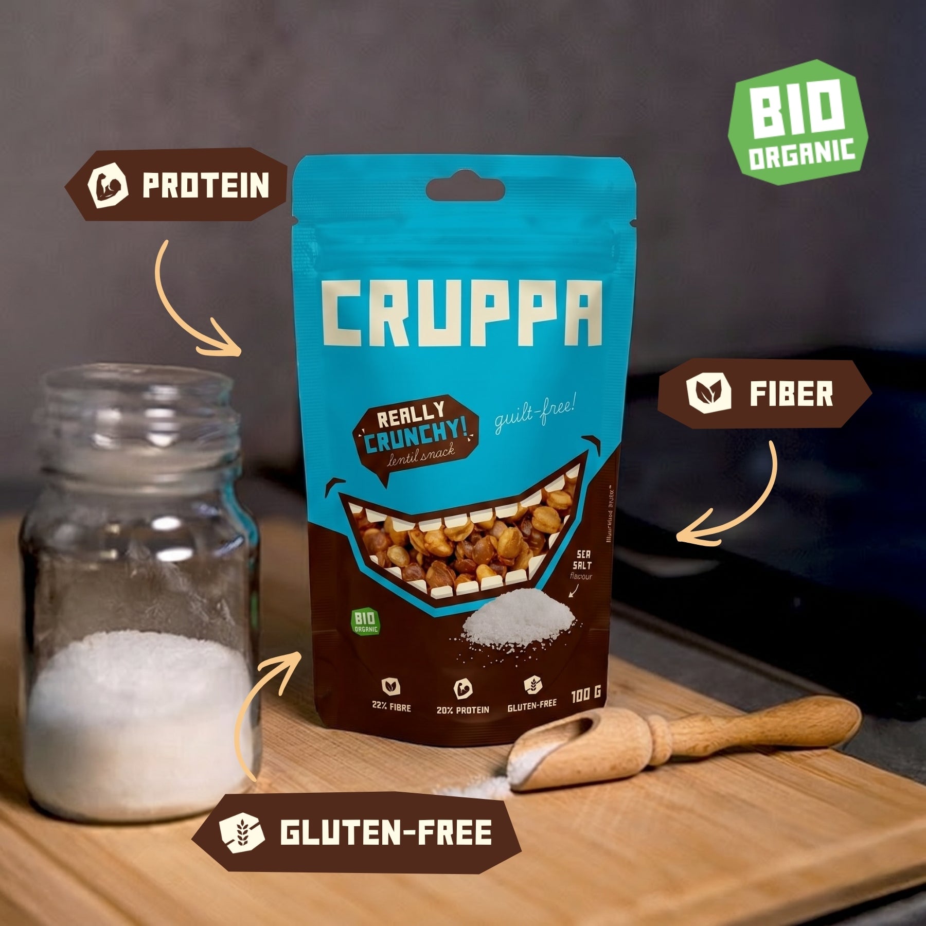 CRUPPA - Sól Morska BIO - 100g