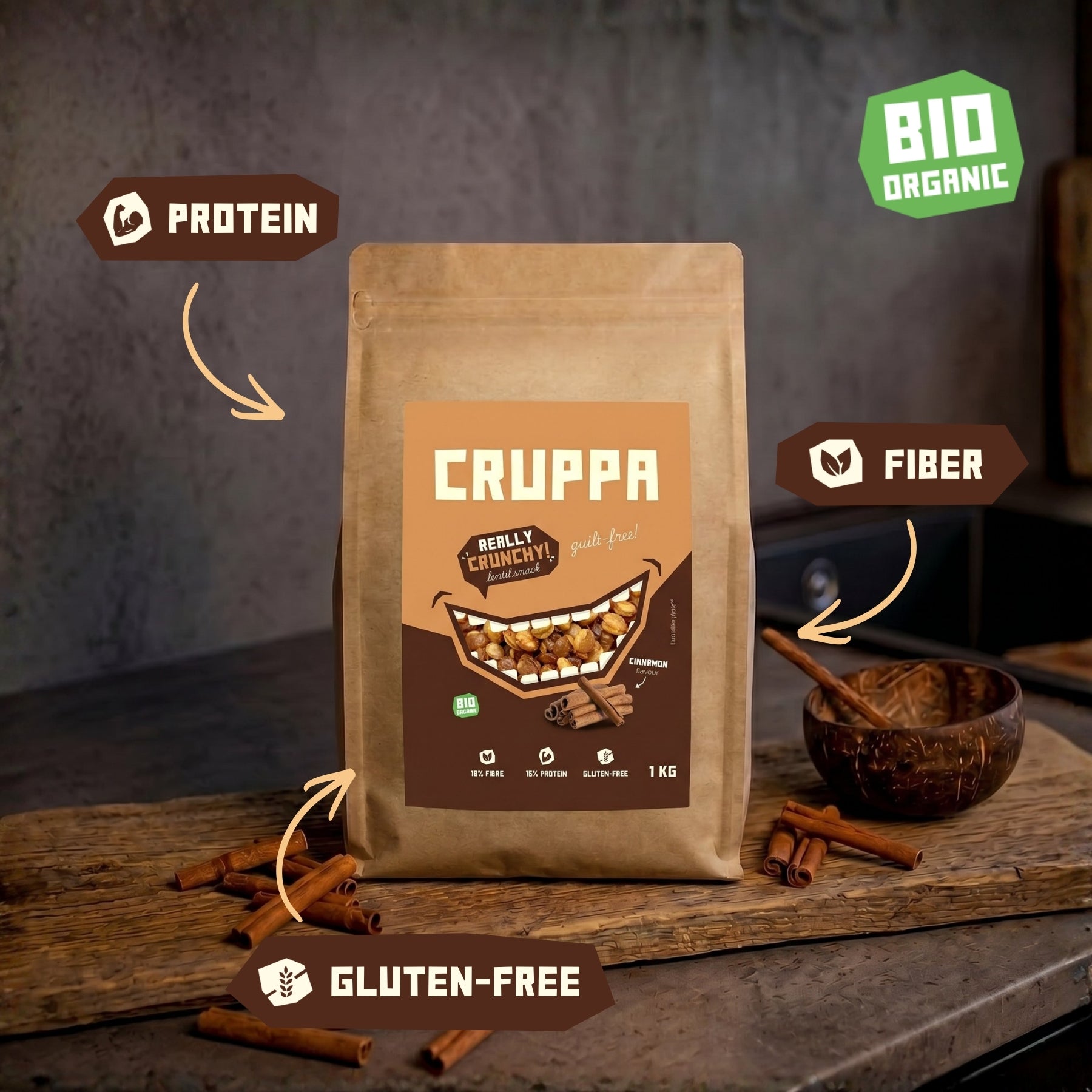 CRUPPA - Cynamon BIO - 1 kg