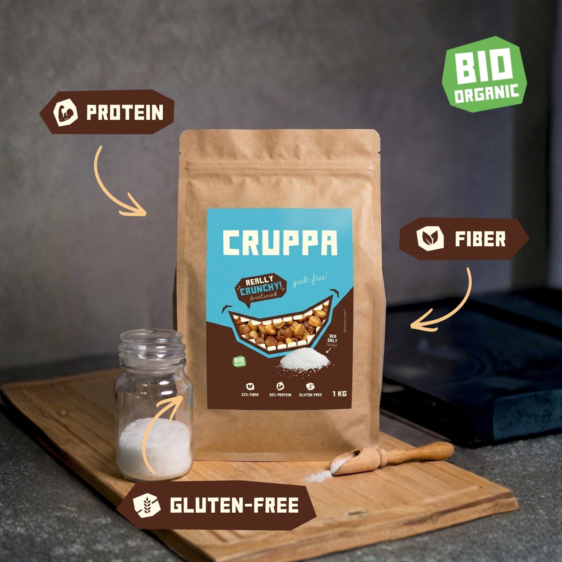 CRUPPA - Sól Morska BIO - 1 kg