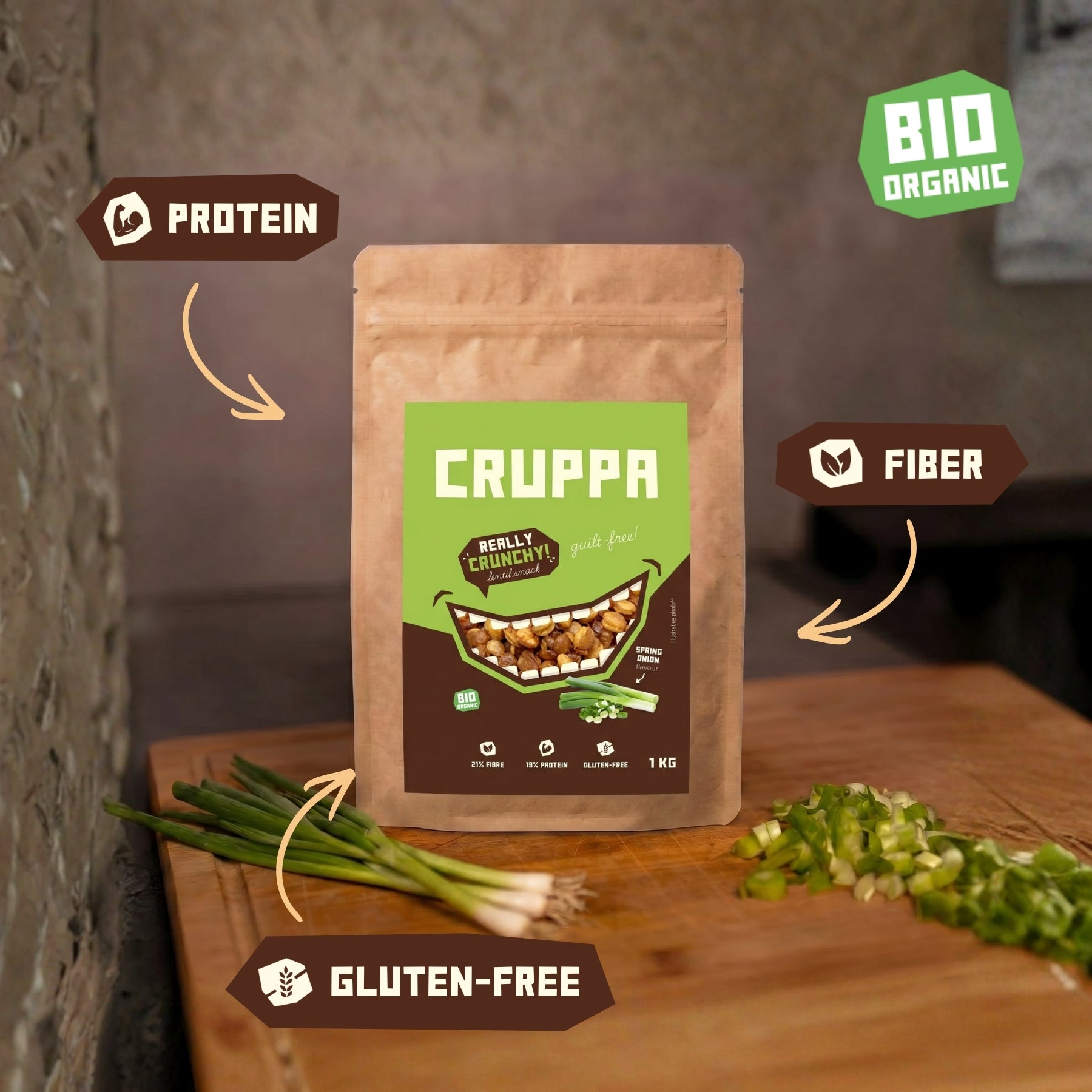 CRUPPA - Cebula Dymka BIO - 1 kg